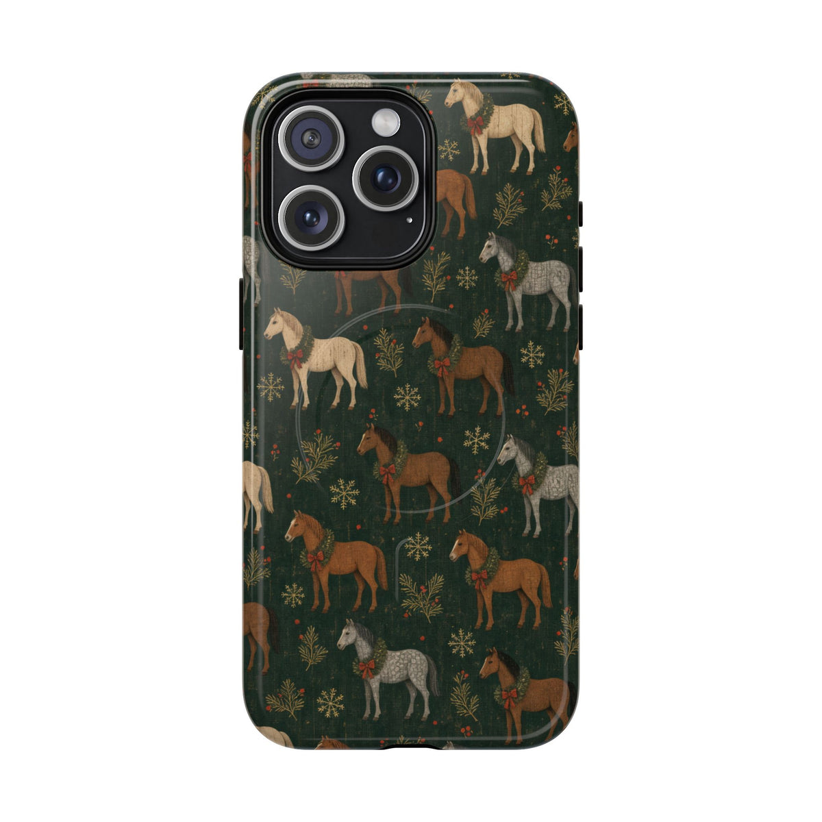 Wreath Horses Magnetic Case