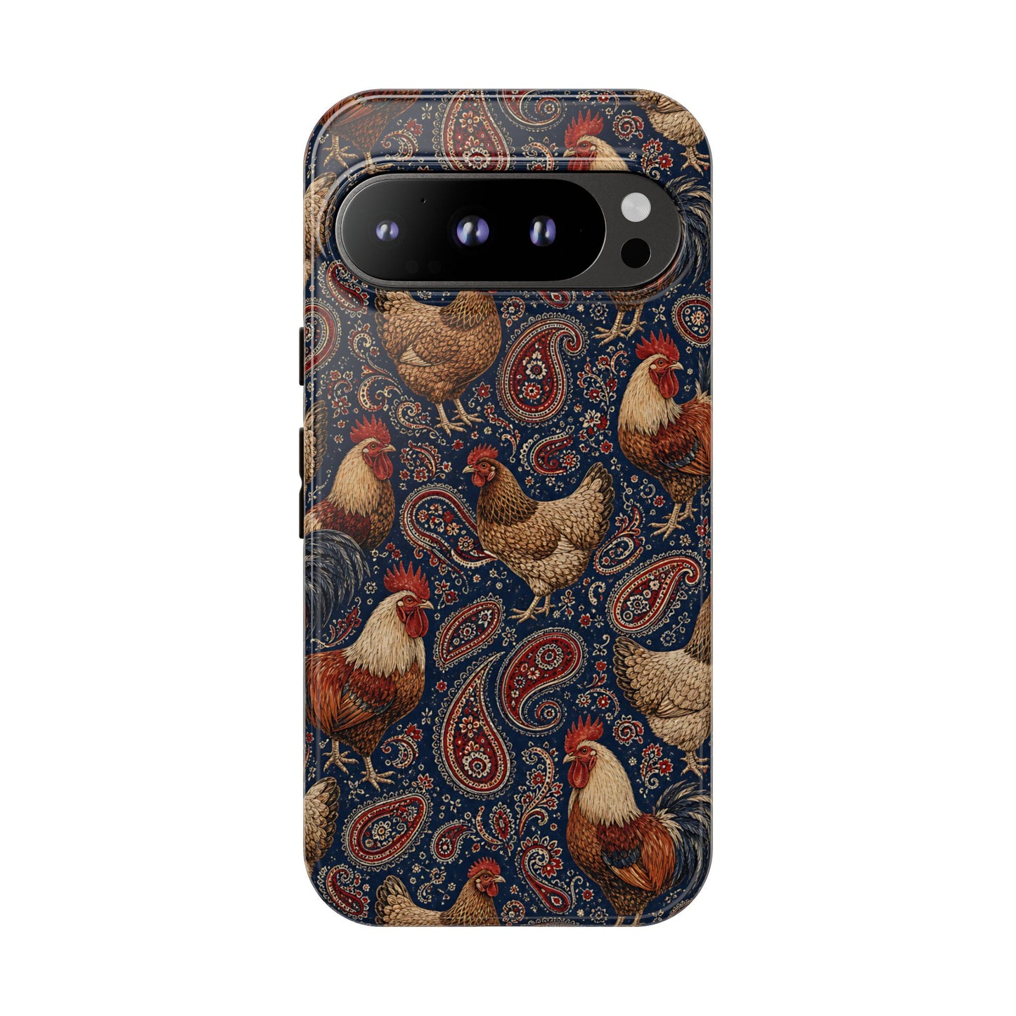 Patriotic Paisley Chickens Tough Case