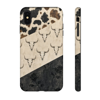 Bull Skull Rose Tough Case