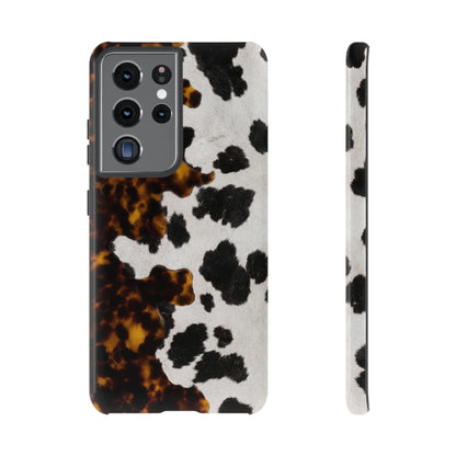 Tortoiseshell + Cowhide Tough Case
