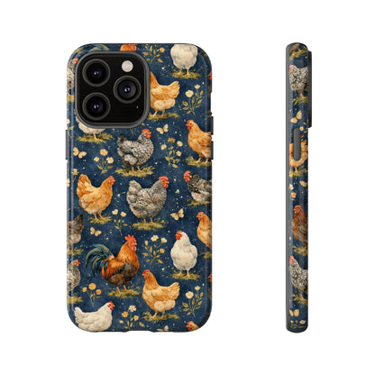 Indigo Chickens Tough Case