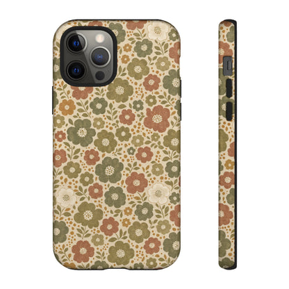 Retro Poppy Field Tough Case