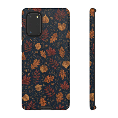 Navy Oak Leaf Tough Case