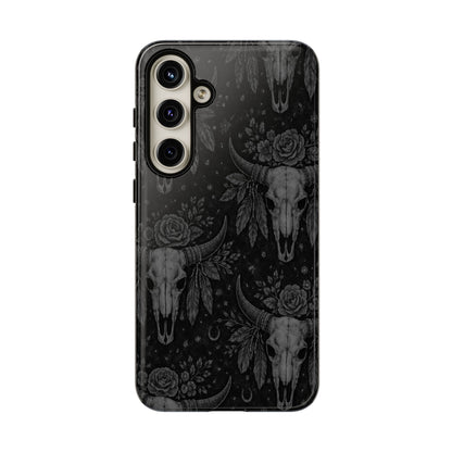 Western Noir Bull Skulls Tough Case