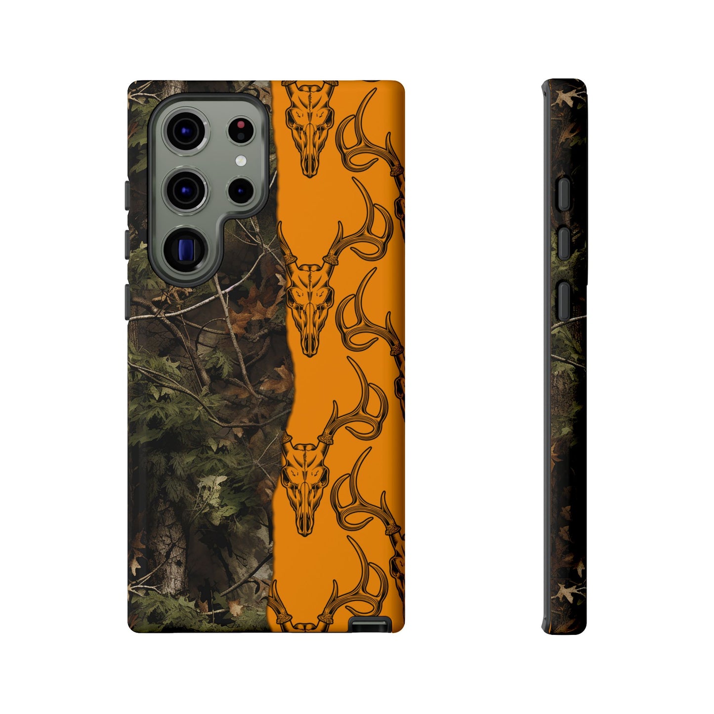 Camo Deer Skulls Orange Tough Case