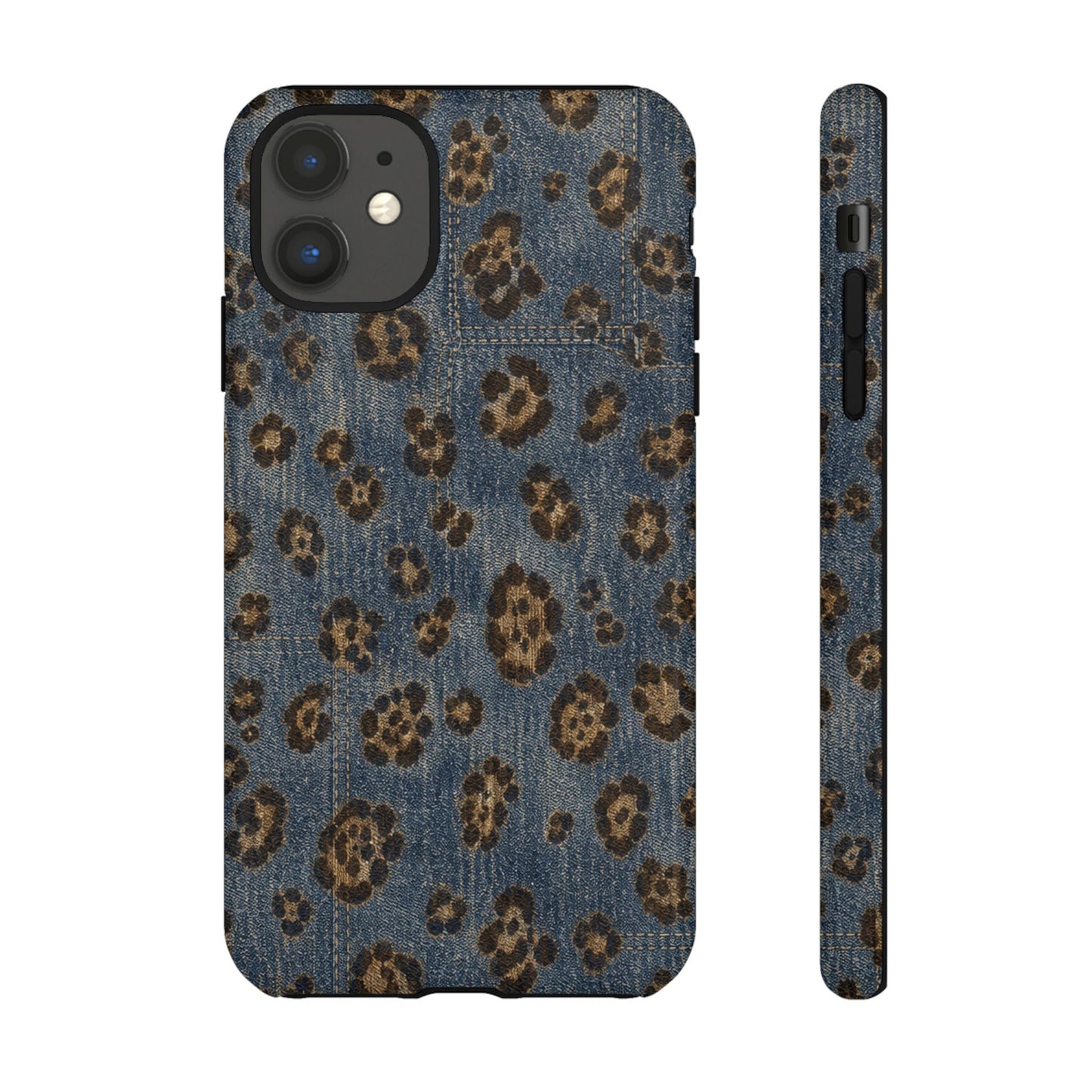 Denim Leopard Tough Case