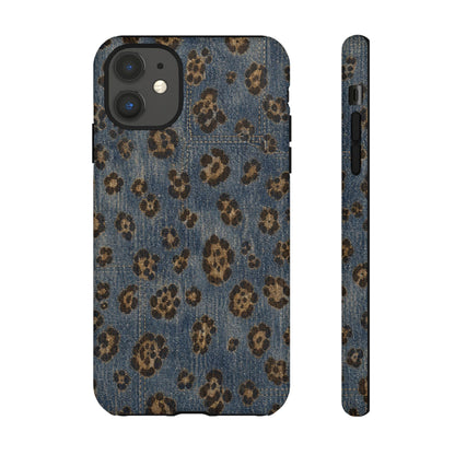 Denim Leopard Tough Case