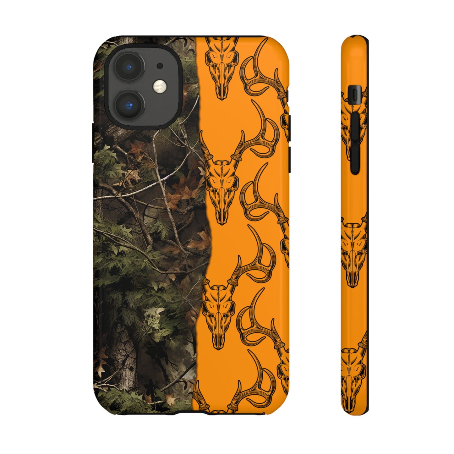 Camo Deer Skulls Orange Tough Case