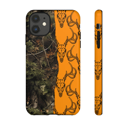 Camo Deer Skulls Orange Tough Case