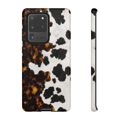 Tortoiseshell + Cowhide Tough Case