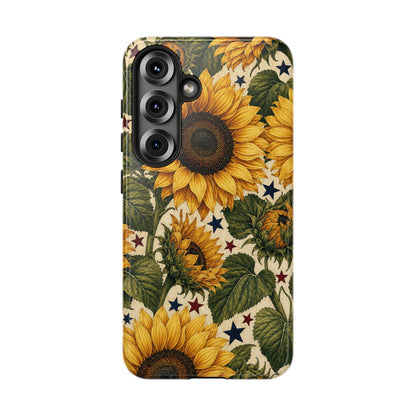 Stars And Sunflowers Tough Case