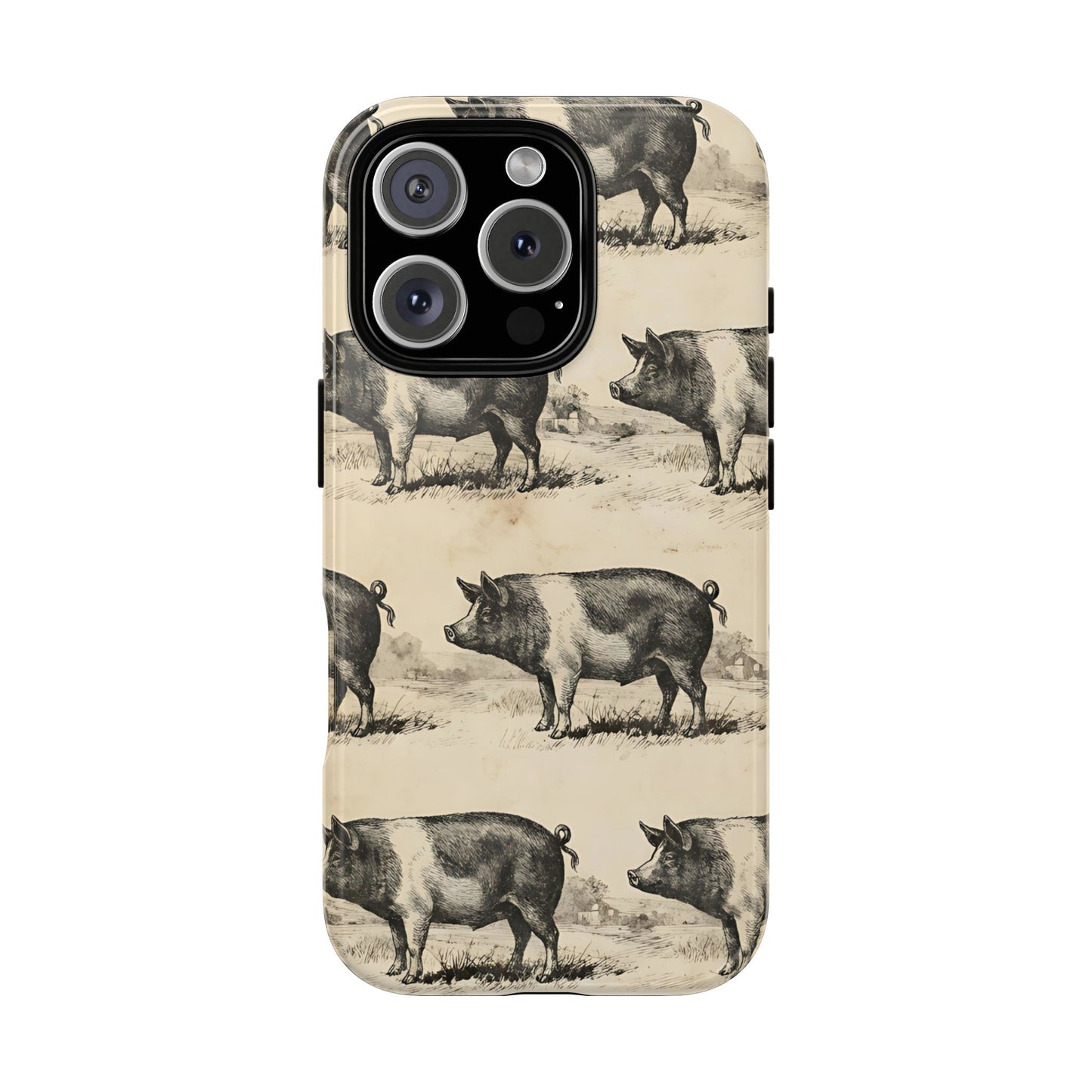 Vintage Pigs Tough Case
