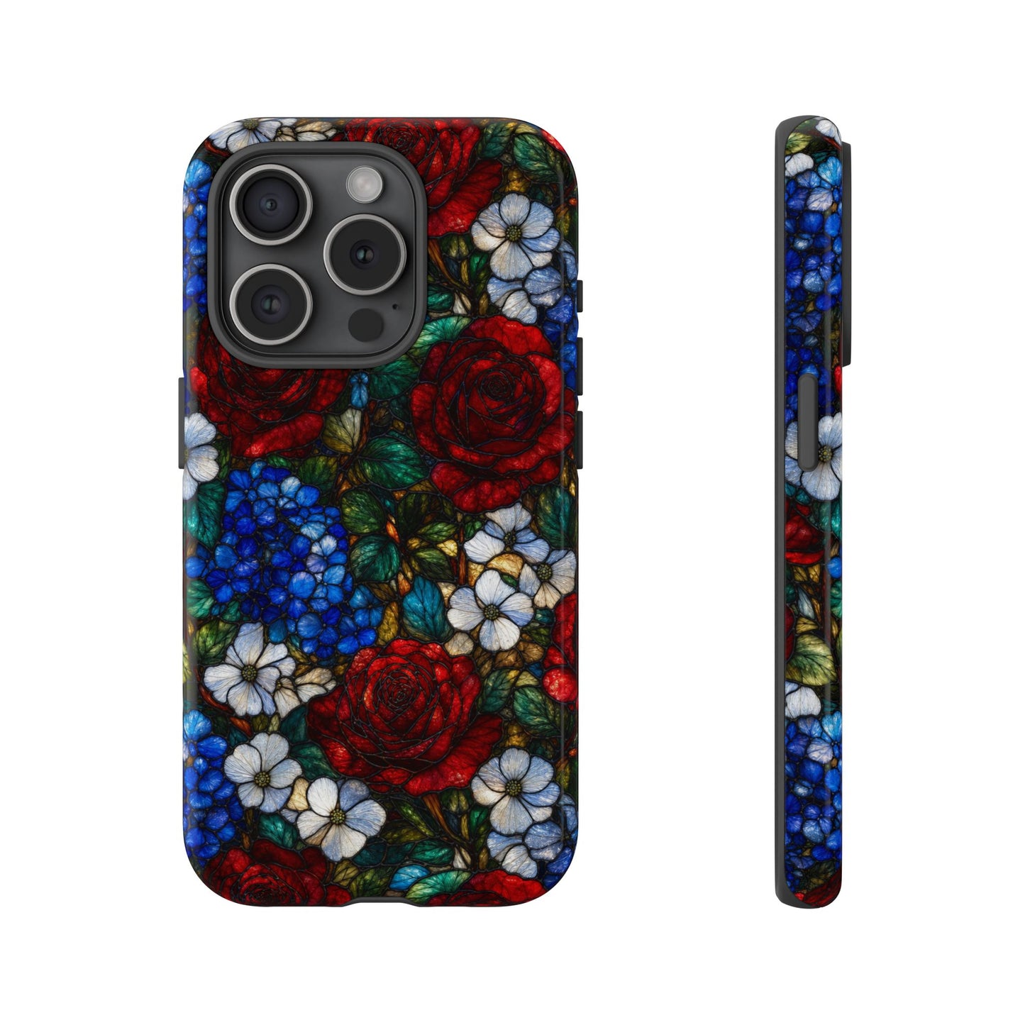 Patriotic Floral Glass Tough Case