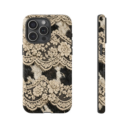 Cowhide Lace Tough Case