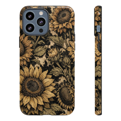 Cowhide Sunflowers Tough Case