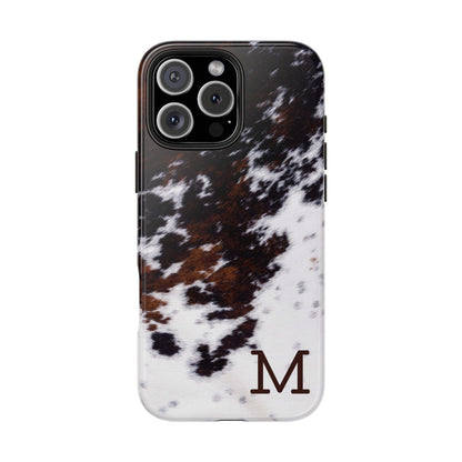 Cowhide Monogram Phone Case