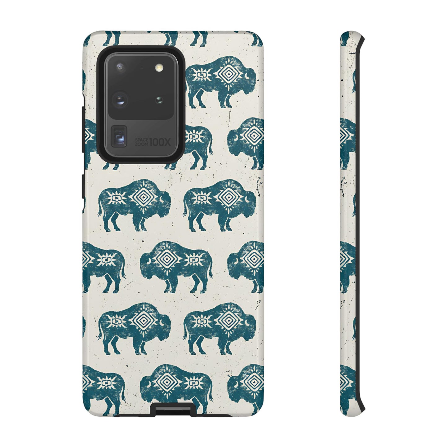 Teal Aztec Buffalo Tough Case