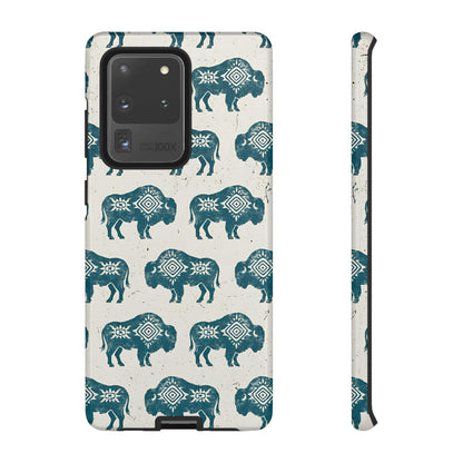 Teal Aztec Buffalo Tough Case