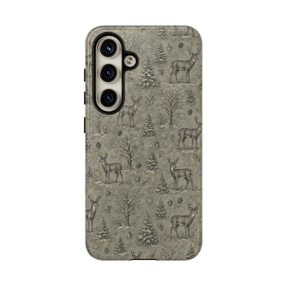 Etched Winter Buck Tough Case