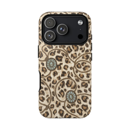 Leopard Rope Conchos Tough Case