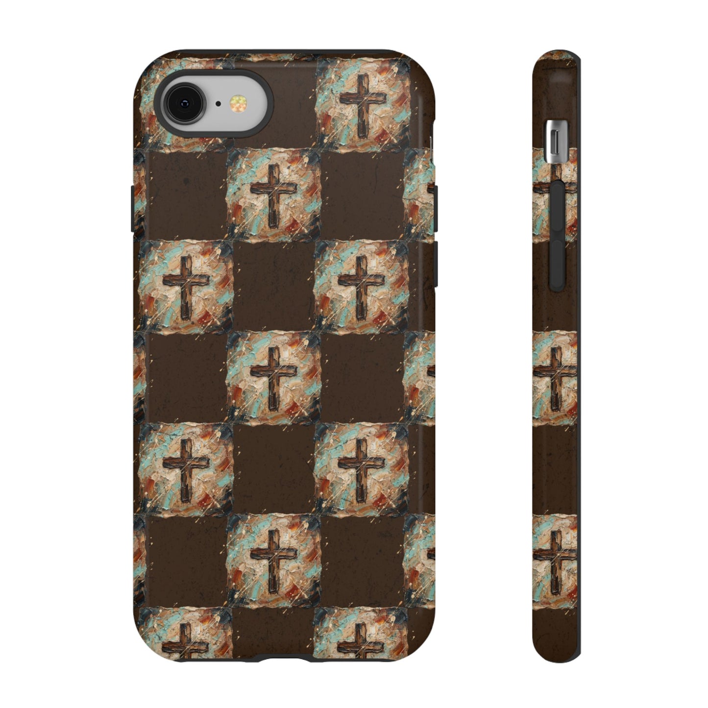 Checker Painted Cross Tough Case