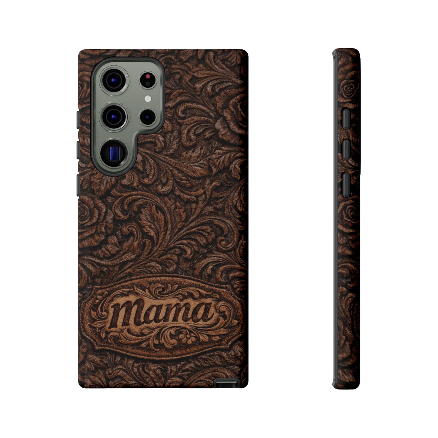 Carved Floral Mama Tough Case