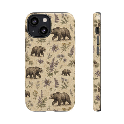 Floral Bear Tough Case