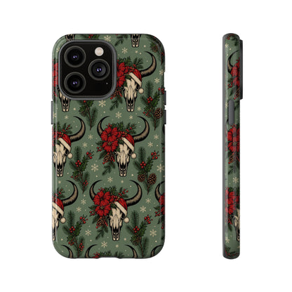Santa Bull Skulls Tough Case