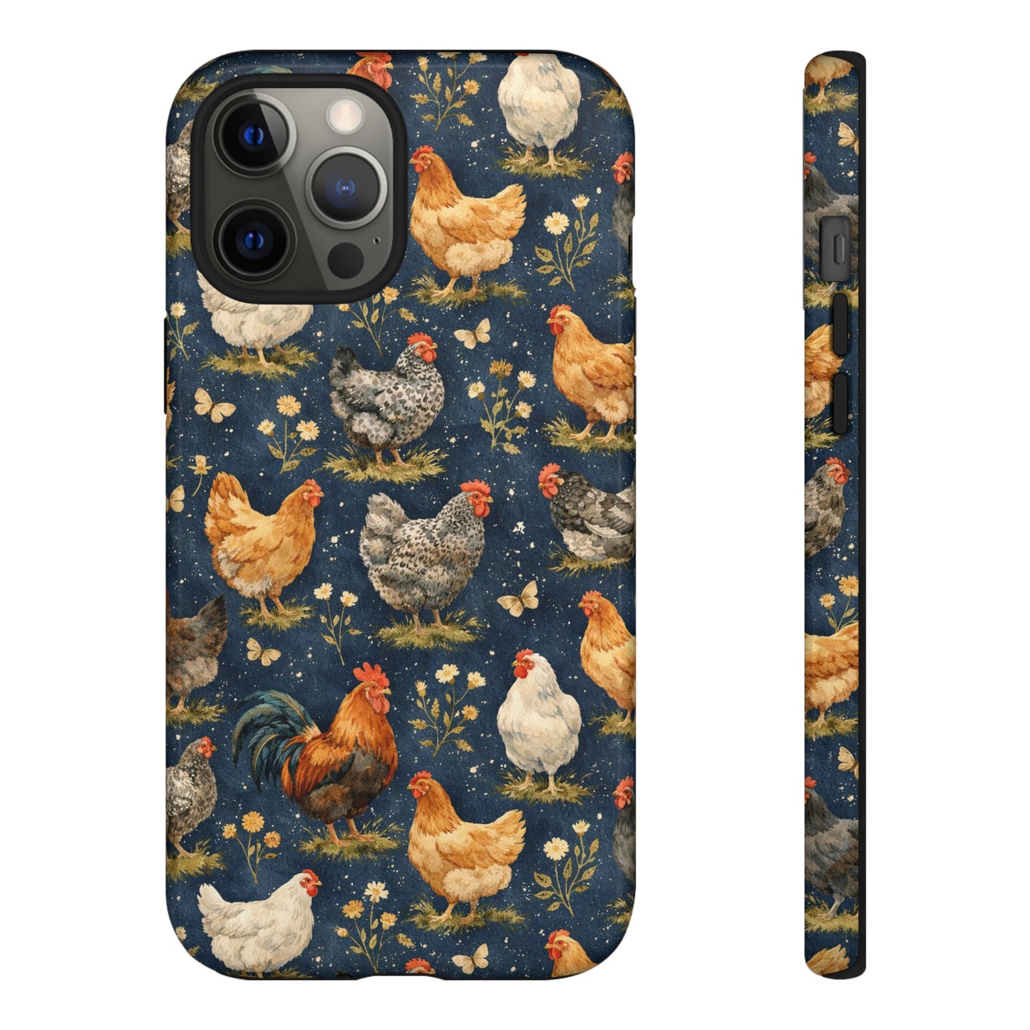 Indigo Chickens Tough Case
