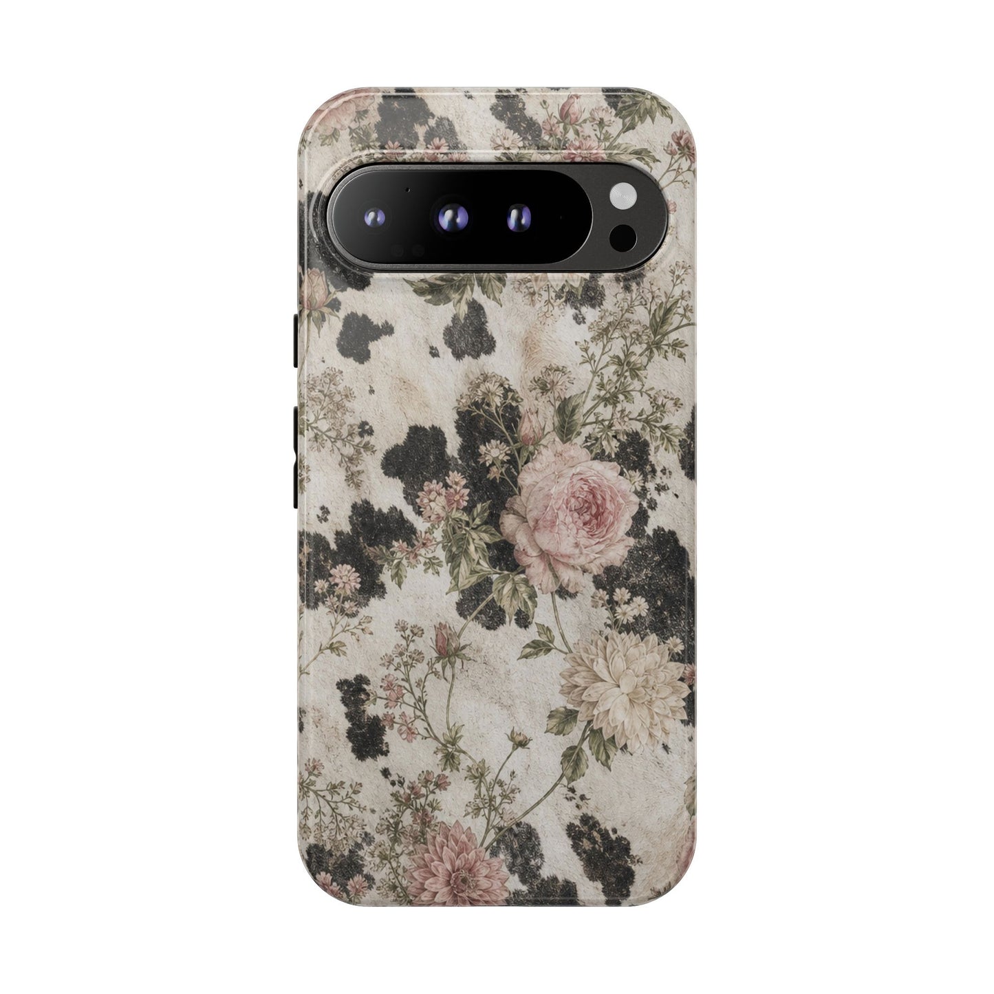 Floral Cowhide Tough Case