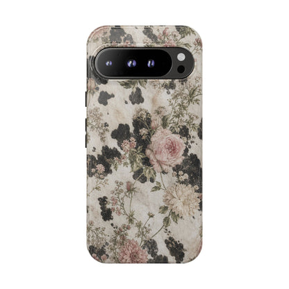 Floral Cowhide Tough Case