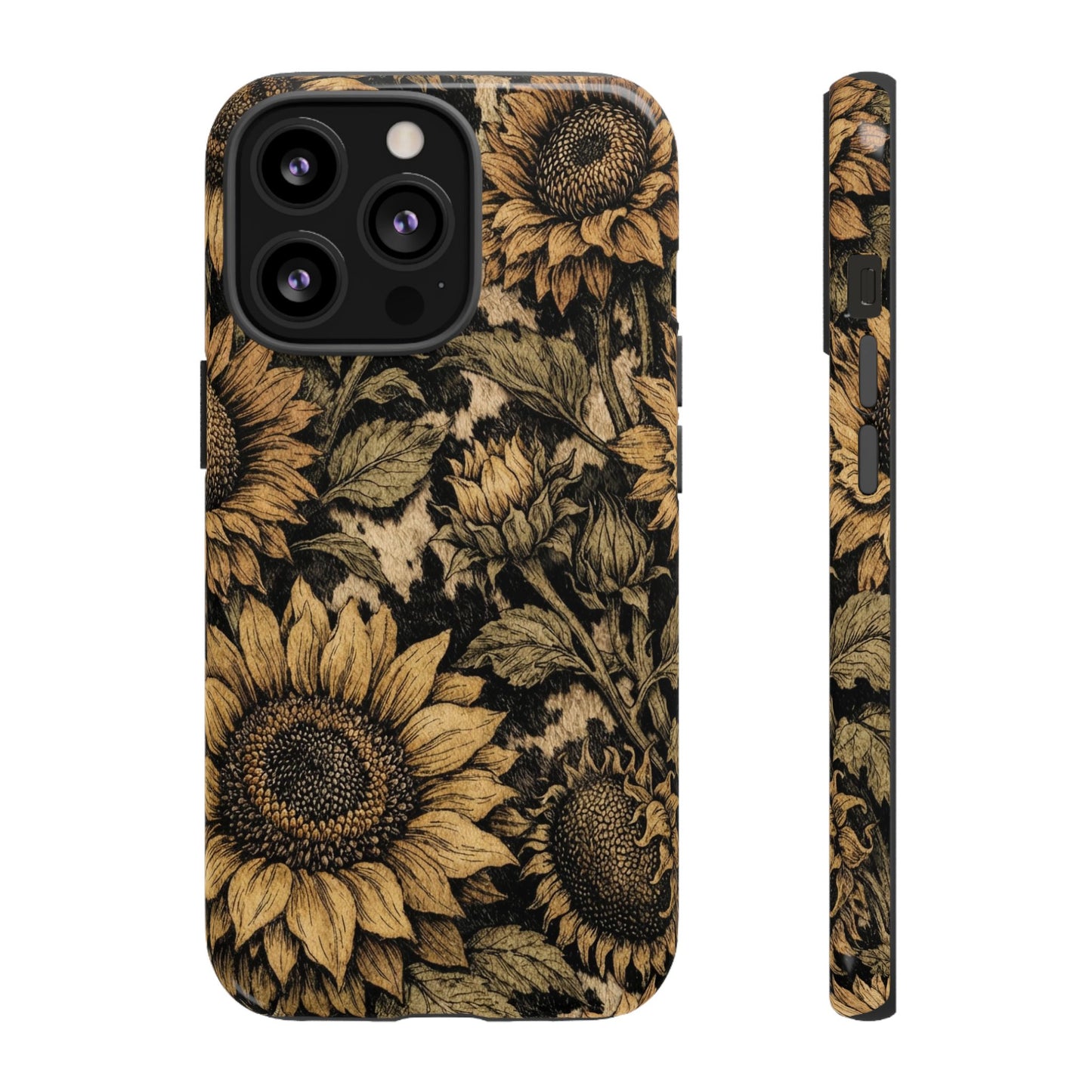Cowhide Sunflowers Tough Case