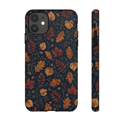 Navy Oak Leaf Tough Case
