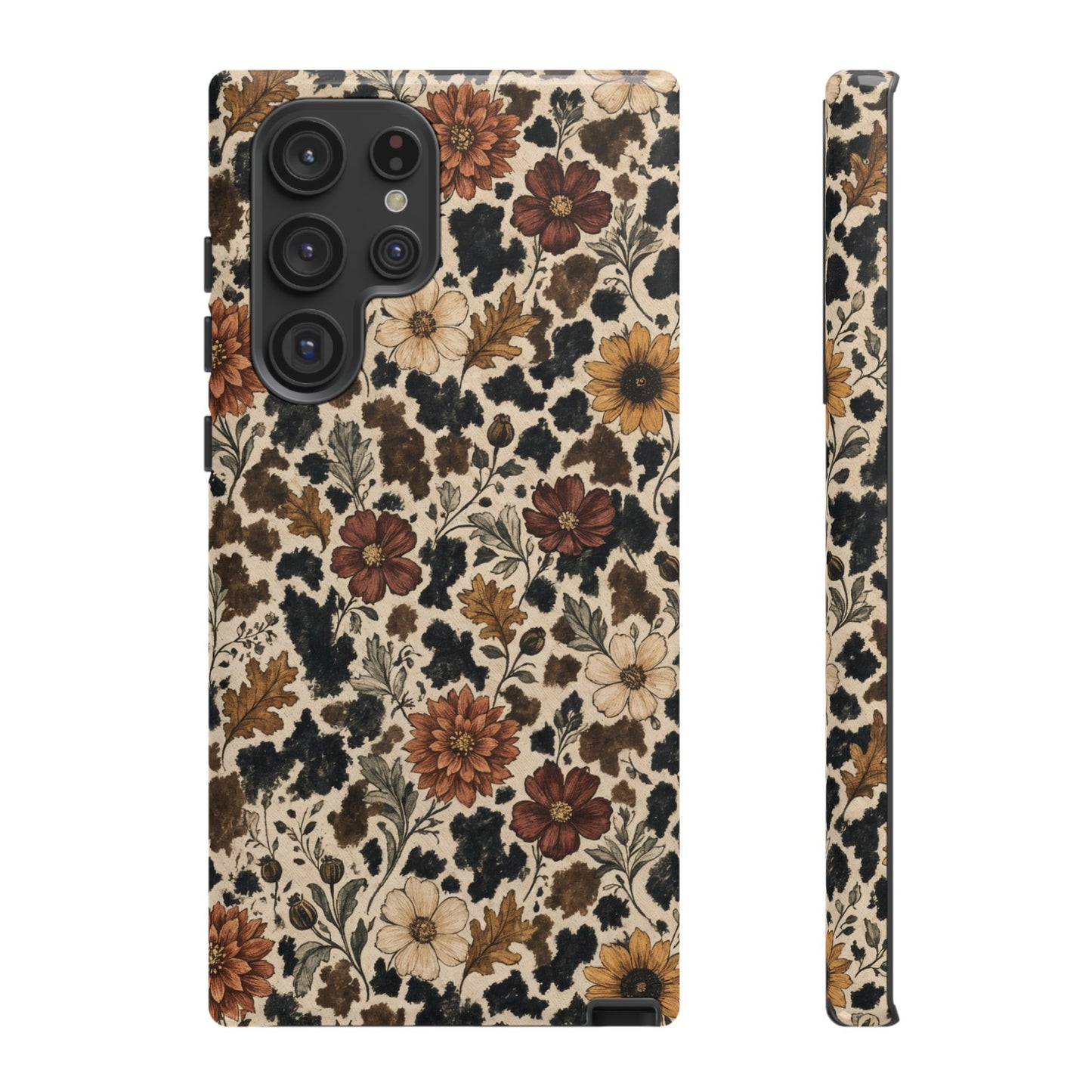 Autumn Cowhide Bloom Tough Case