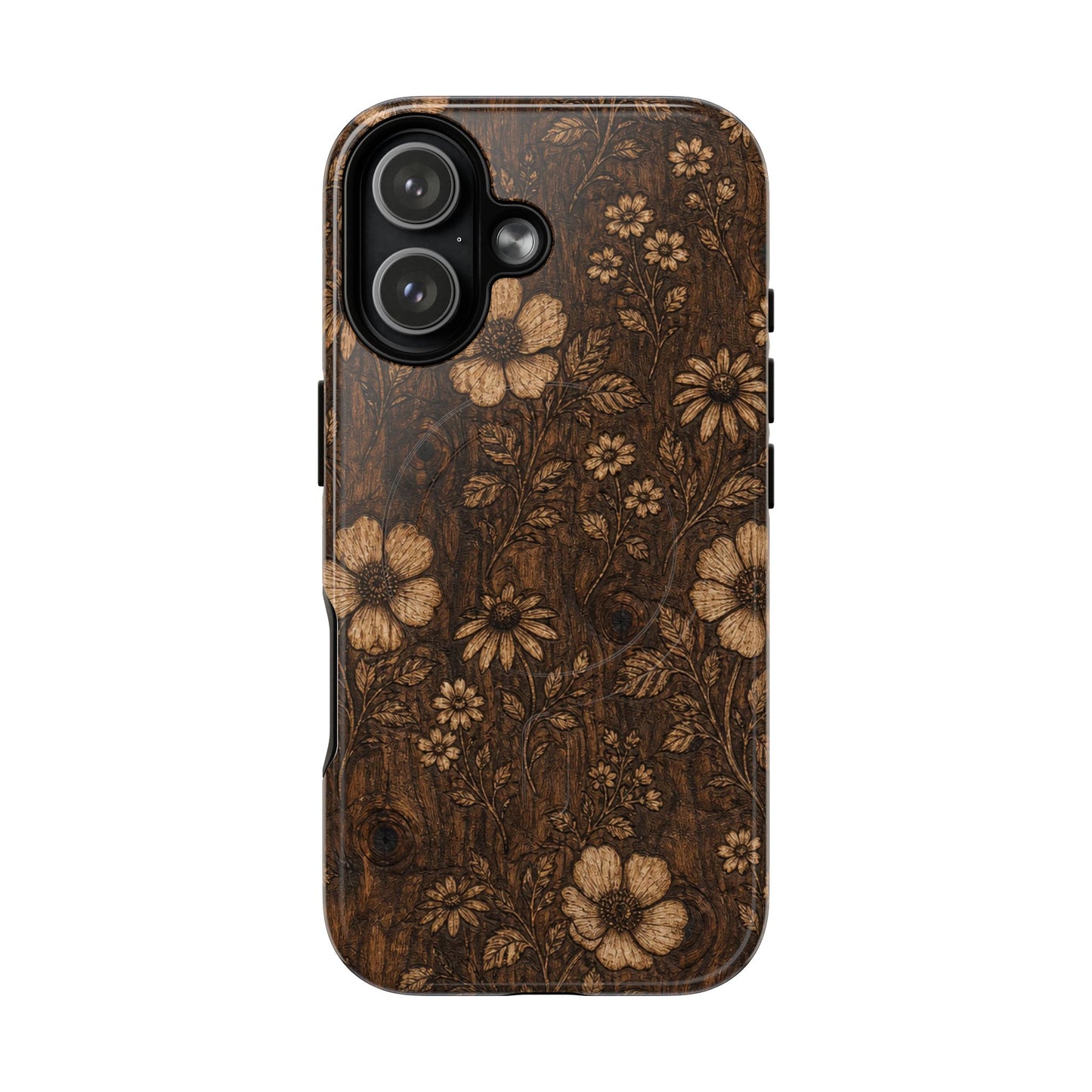Floral Bark Magnetic Case