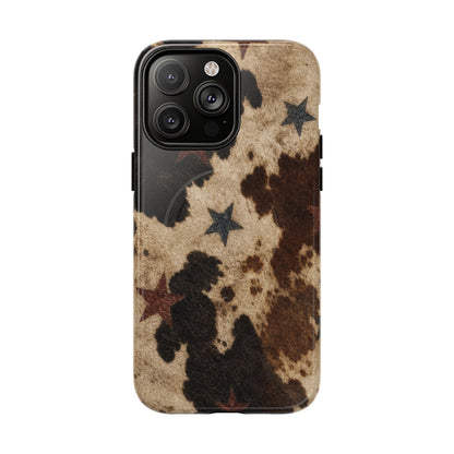 Stars And Cowhide Magnetic Case