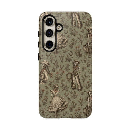 Skeleton Cowgirl Toile Tough Case