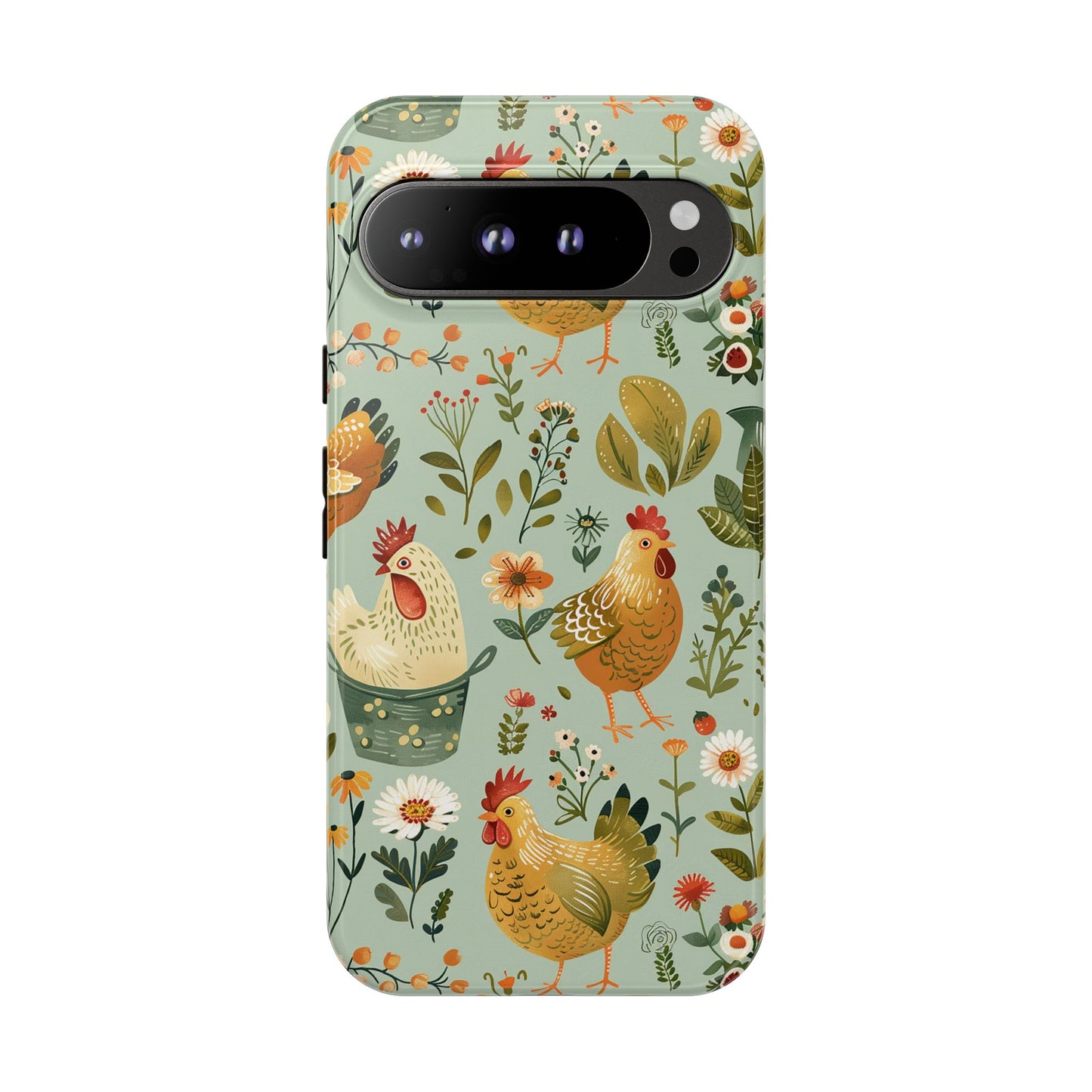 Garden Chickens Tough Phone Case