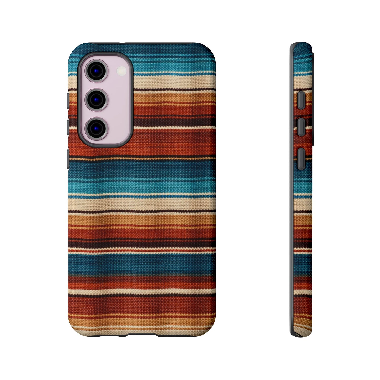 Turquoise + Orange Serape Tough Case