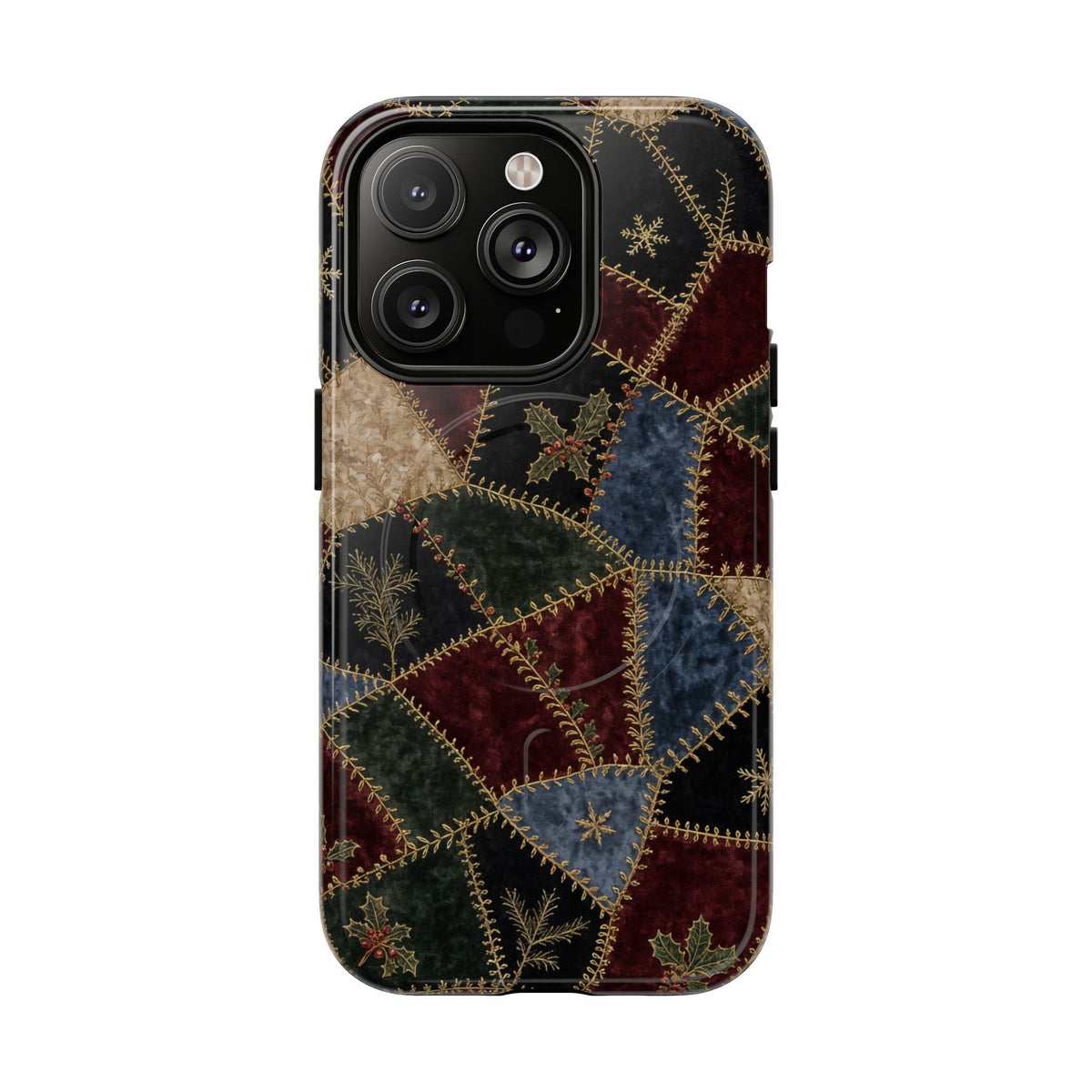 Winter Crazy Quilt Magnetic Case