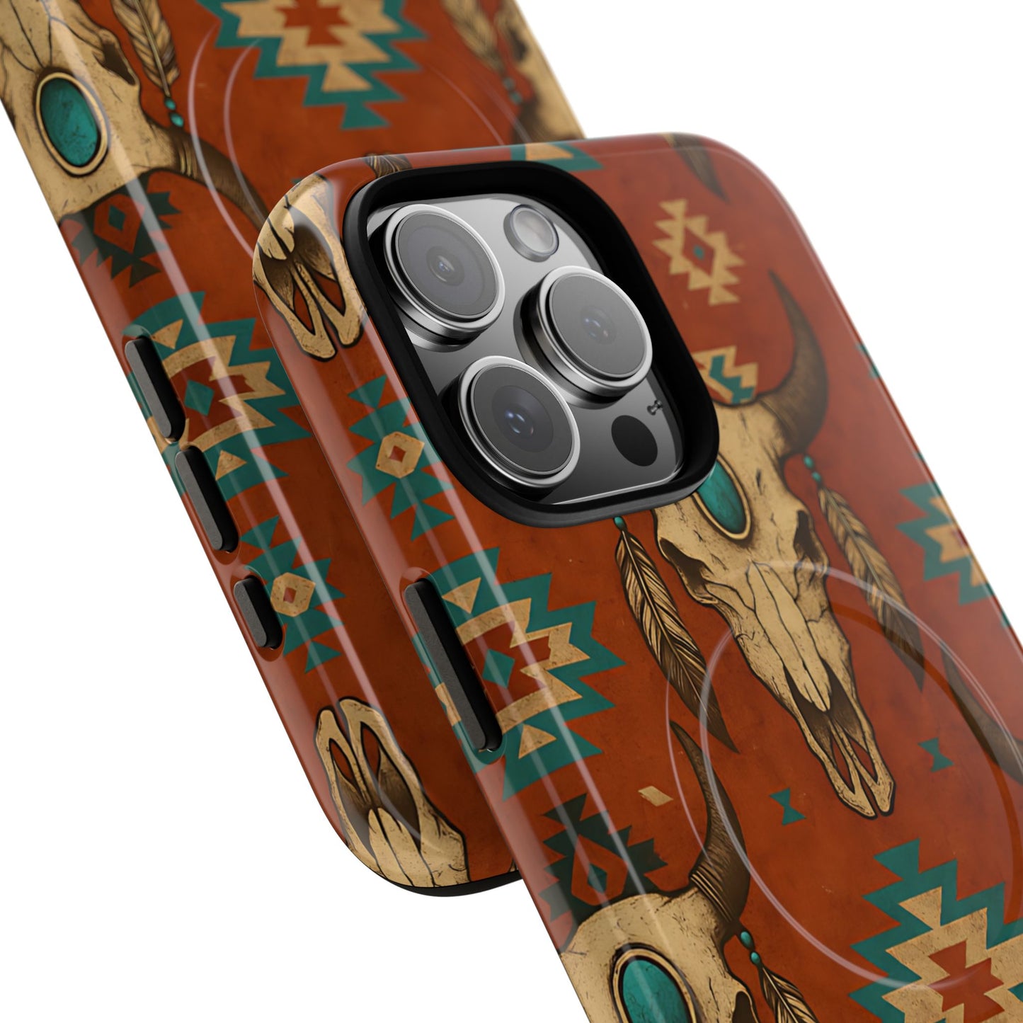Aztec Skull Magnetic Case