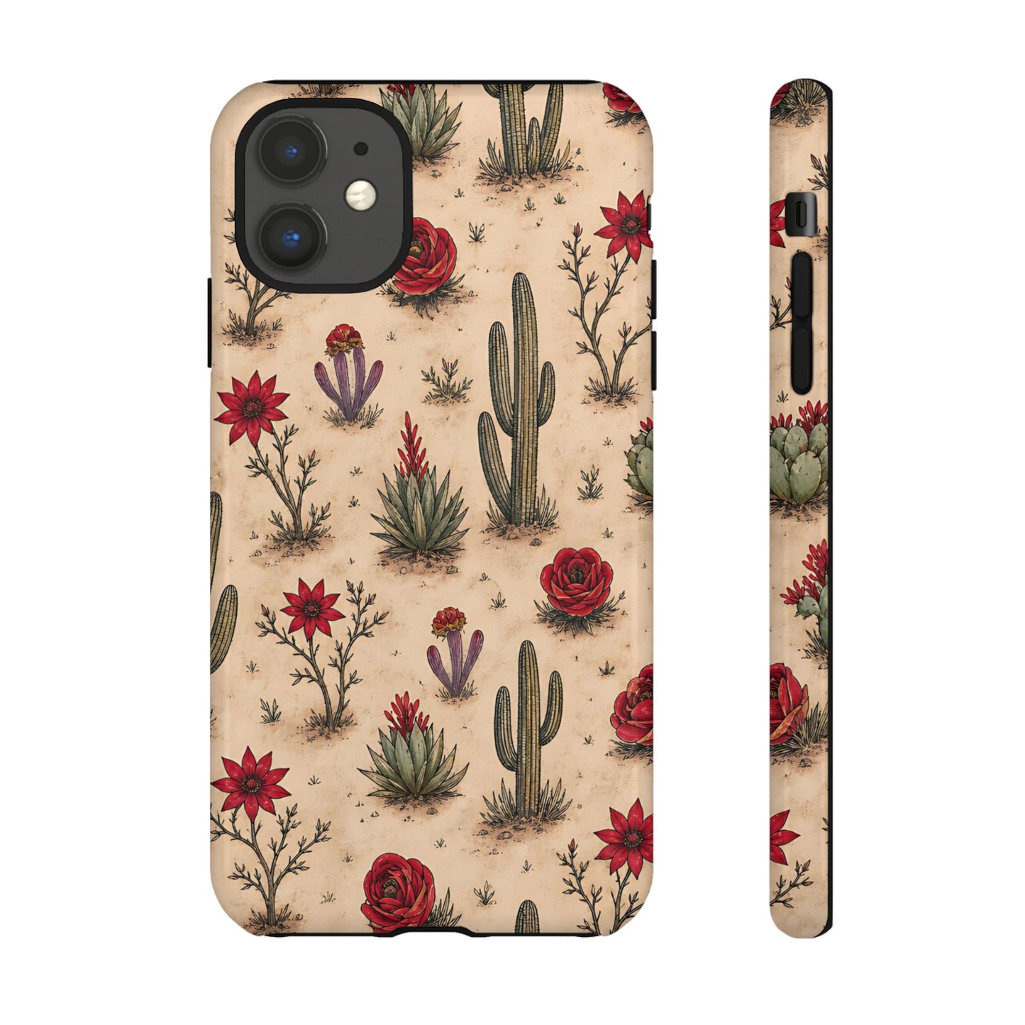 Red Bloom Desert Tough Case