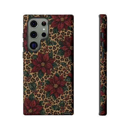 Leopard Poinsettia Tough Case