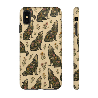Floral Wolves Tough Case