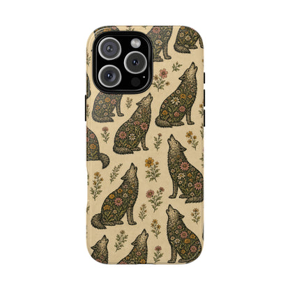 Floral Wolf Tough Case