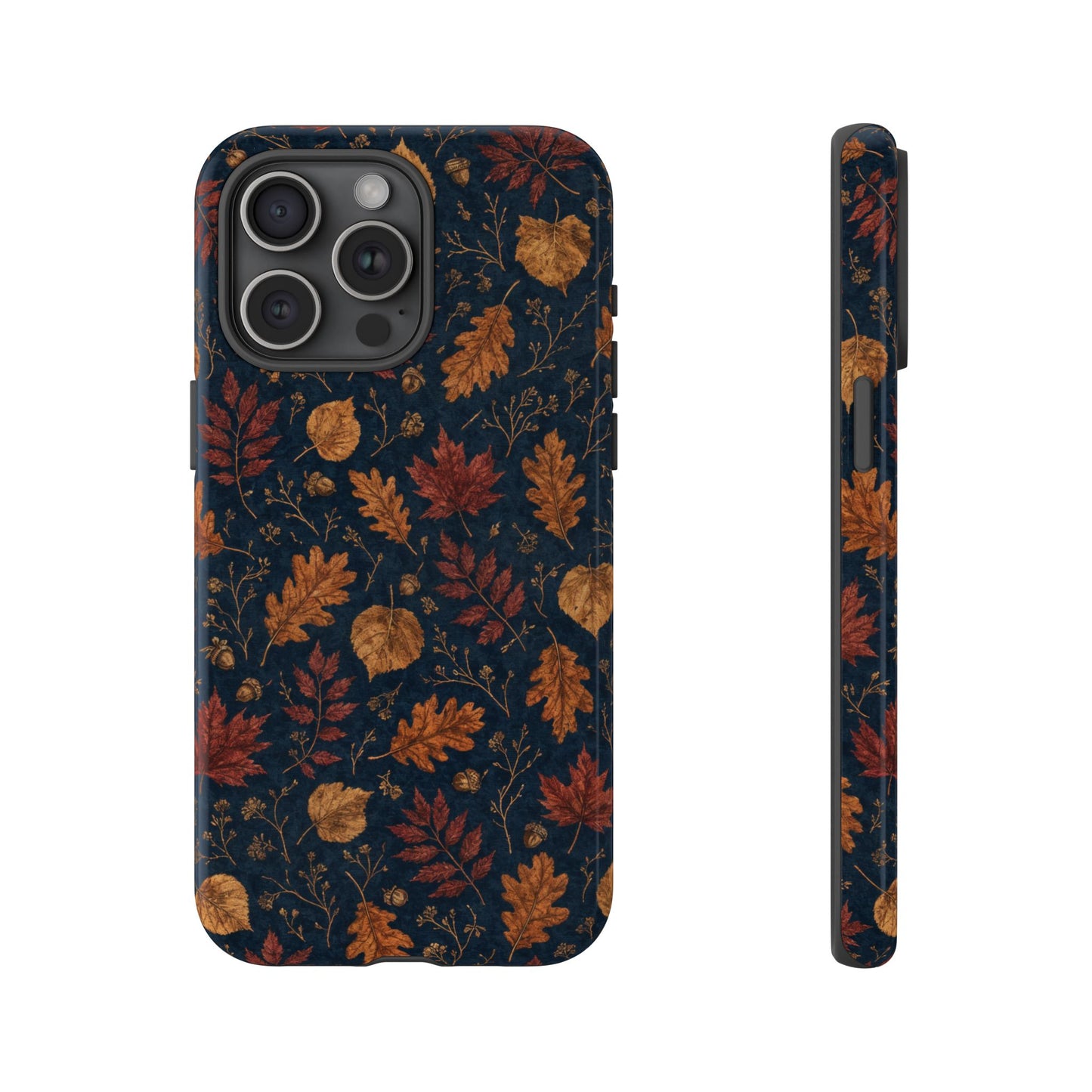 Navy Oak Leaf Tough Case