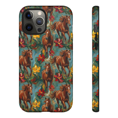 Oil Painted Horses Tough Case