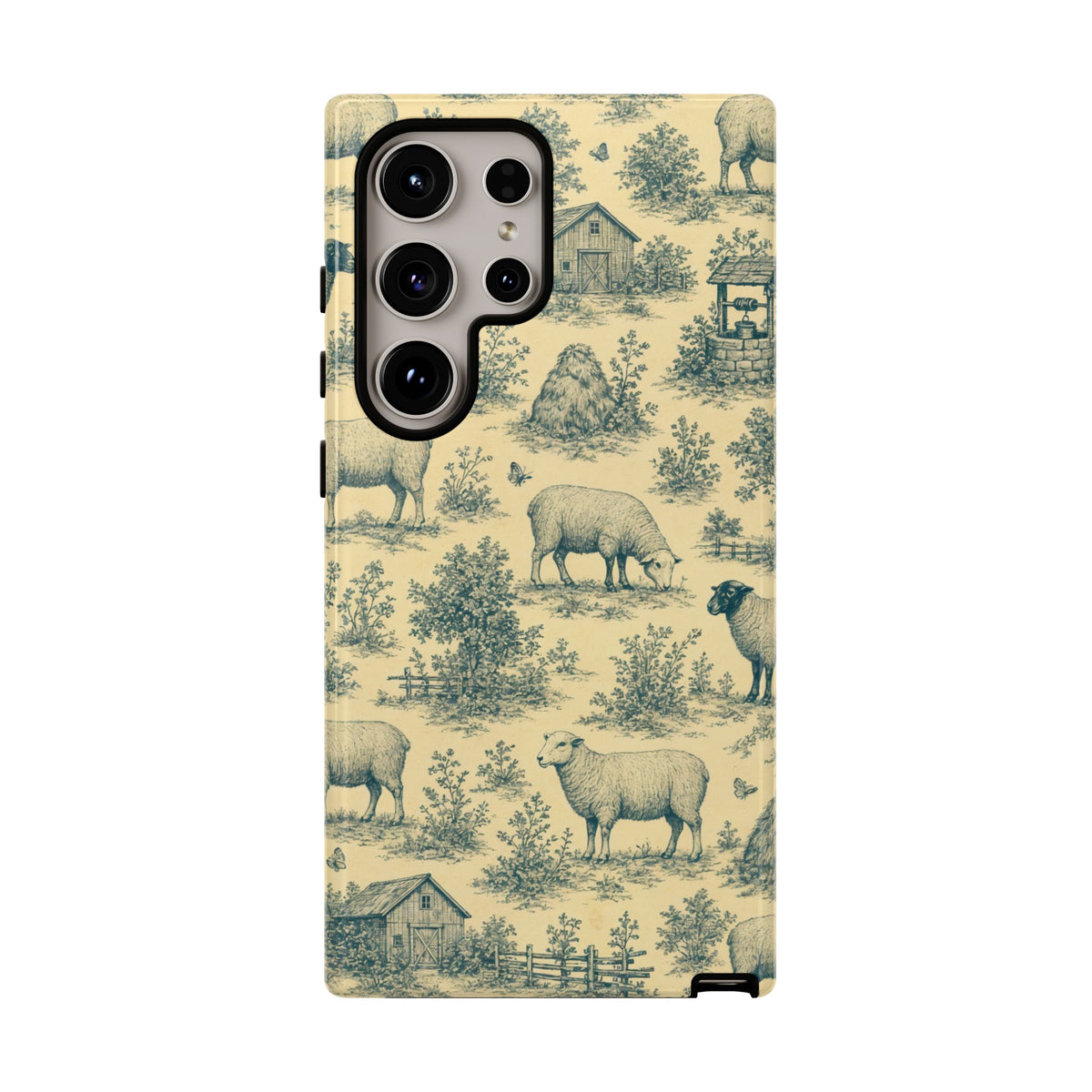 Sheep Toile Tough Case