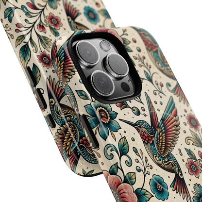 Retro Hummingbird Magnetic Case
