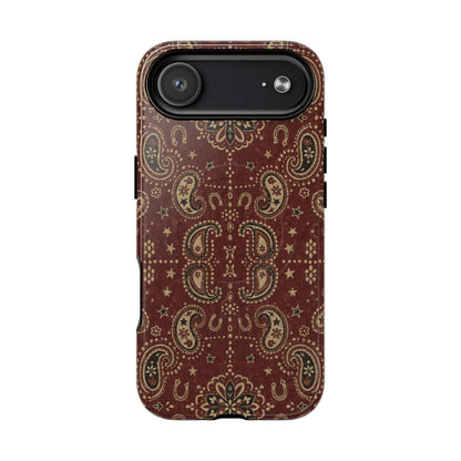 Burgundy Bandana Magnetic Case